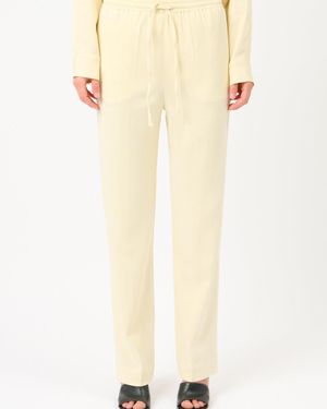 Asceno Aurelia Drawstring Trouser - Natural
