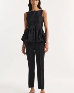 Rohe Voluminous Boat-Neck Top - Blue