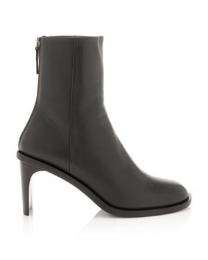 A.Emery Florence Leather Ankle Boots - Black