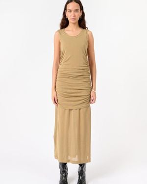 BITE STUDIOS Romana Layered Sheer Tank Dress - Natural