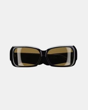 Phoebe Philo Score Rectangular Sunglasses - Black