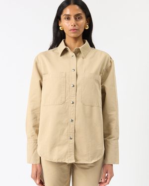 Anine Bing Dante Shirt - Natural