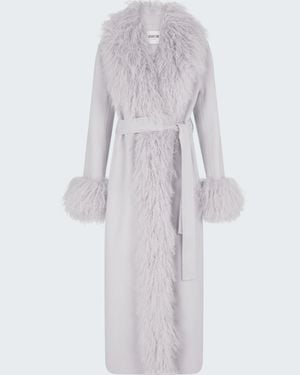 DUCIE Lola Wool Coat - White