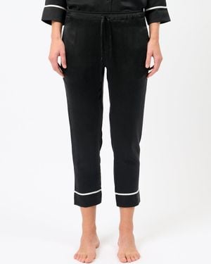 Asceno Sidney Cropped Pull On Trouser - Black