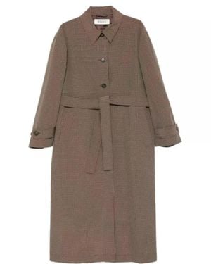 Rohe Technical Belted Coat - Brown