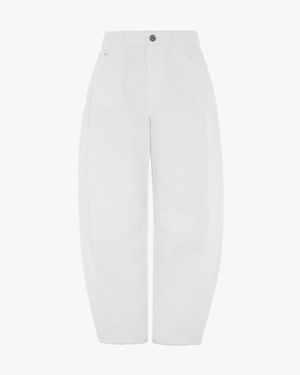 ALIGNE Tommy Barrel Leg Jeans - White