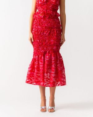 Cecilie Bahnsen Vianca Skirt - Red