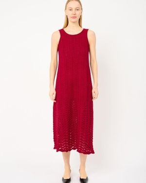 ISSUE TWELVE The Knitted Edie Dress - Red