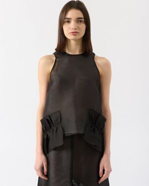 BITE STUDIOS Frill Top - Black