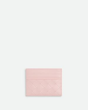 Bottega Veneta Porta Carte Di Credito Intrecciato - Rosa