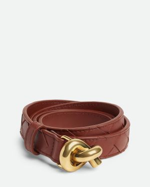 Bottega Veneta Cintura Knot - Marrone