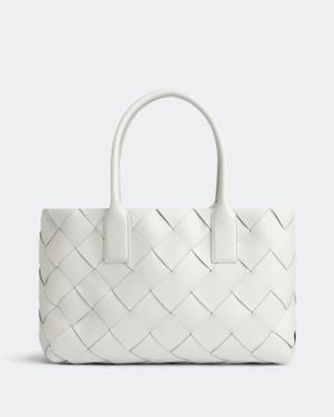 Bottega Veneta Maxi Tote Intreccio - Bianco