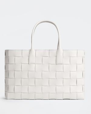 Bottega Veneta Maxi Tote Intreccio - Bianco