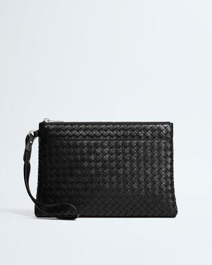 Bottega Veneta Pochette Intrecciato Piccolo Prism - Nero