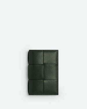 Bottega Veneta Porta Carte Cassette Con Patta - Verde