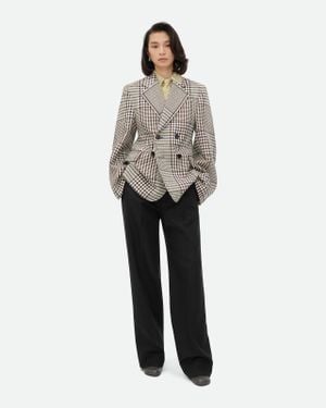 Bottega Veneta Giacca A Quadri - Grigio