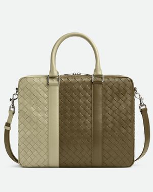 Bottega Veneta Borsa Business Intrecciato - Verde