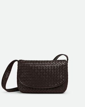 Bottega Veneta Borsa Messenger Veneto Con Patta - Nero