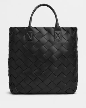 Bottega Veneta Maxi Tote Intreccio - Nero