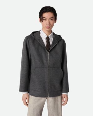 Bottega Veneta Giacca Con Cappuccio - Nero