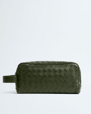 Bottega Veneta Pochette Da Viaggio Intrecciato - Verde