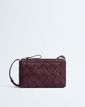 Bottega Veneta Borsa Messenger Diago Con Zip - Viola