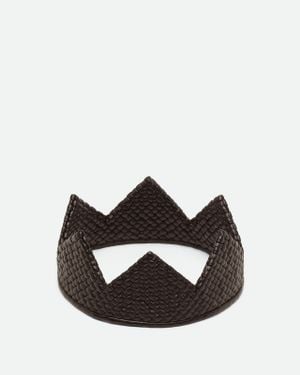 Bottega Veneta Corona Intreccio - Nero