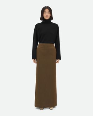 Bottega Veneta Gonna Lunga - Marrone