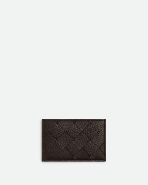 Bottega Veneta Porta Carte Di Credito Intrecciato - Bianco