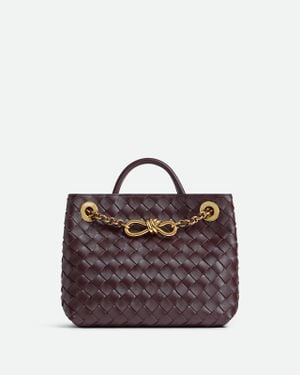 Bottega Veneta Andiamo Piccola Con Catena - Viola