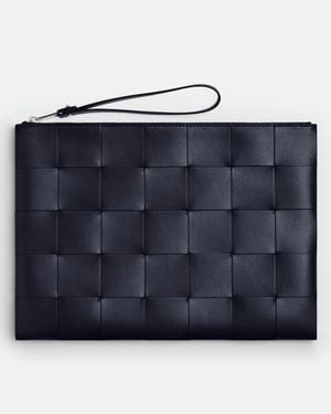 Bottega Veneta Pochette Cassette Piatta - Blu