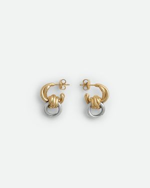 Bottega Veneta Orecchini Knot - Bianco