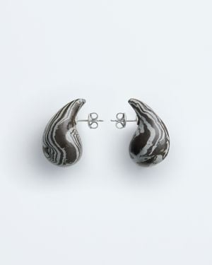 Bottega Veneta Orecchini Drop Piccoli - Bianco
