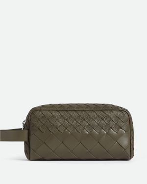 Bottega Veneta Pochette Da Viaggio Intrecciato - Verde