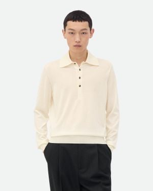 Bottega Veneta Maglia Polo - Bianco