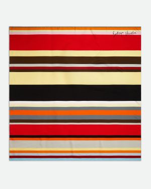 Bottega Veneta Foulard A Righe - Rosso