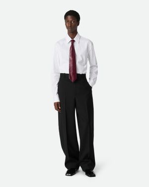 Bottega Veneta Pantaloni A Gamba Dritta - Bianco