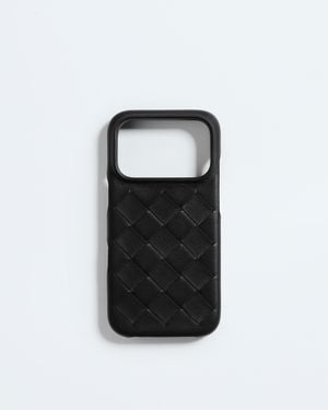 Bottega Veneta Cover Per Iphone 17 Pro Intrecciato - Nero