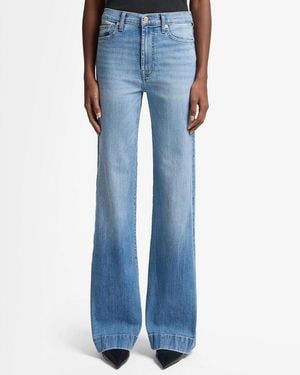 7 For All Mankind Light Modern Dojo Flared Jeans - Blue