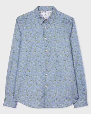 Paul Smith Ditsy Floral Tailored Fit Shirt - Blue