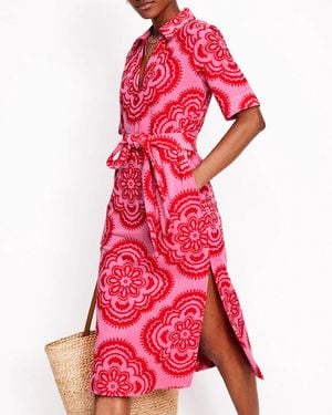 Boden Collared Notch Towel Dress