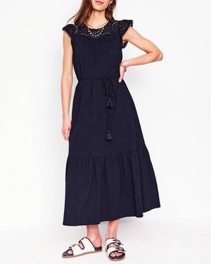 Boden Juliet Broderie Midi Dress - Blue