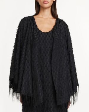 By Malene Birger Elyn Fringed Midi Dress - Black