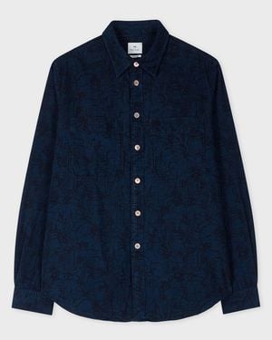 Paul Smith Jacquard Floral Shirt - Blue