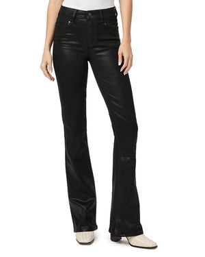 PAIGE Laurel Canyon Flared Stretch Jeans - Black