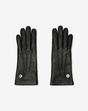 Burberry Leather Gloves - Black