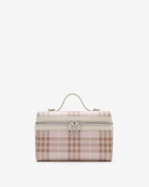 Burberry Check Vanity Bag - Natur