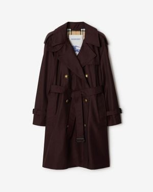 Burberry Mid-Length Gabardine Castleford Trench Coat - Braun