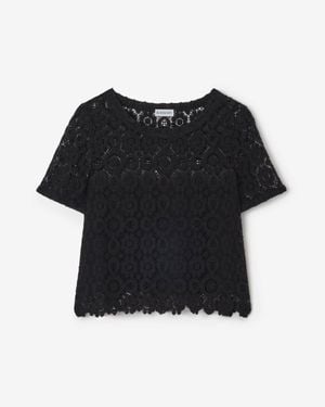Burberry Floral Lace Blouse - Schwarz