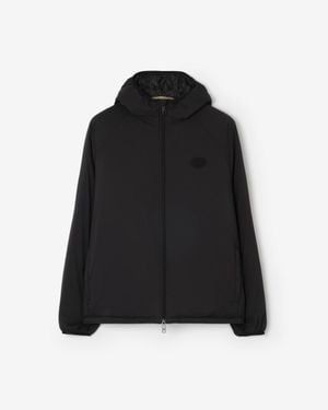 Burberry Packable Nylon Dunwich Hooded Jacket - Black